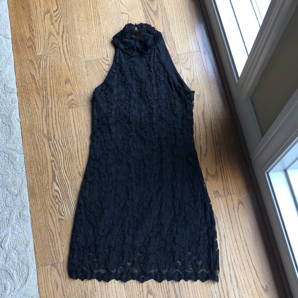 Black lace dress